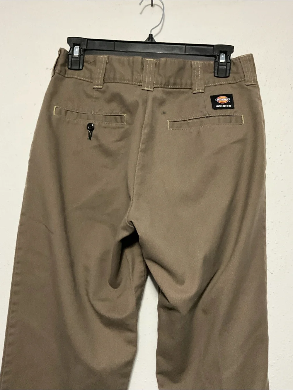 Dickies Skateboarding Mens Slim Fit FLEX Chino Work Pants Tan Brown 30